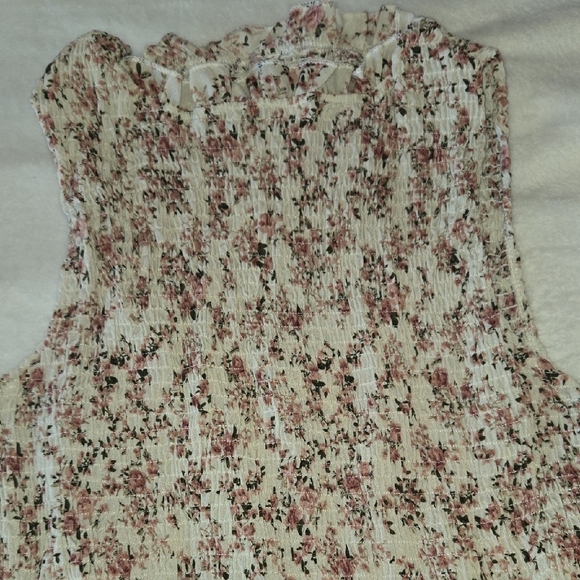 0X Dress Tiered Ruffled Flowing Smocked BOHO ROMANTIC TIMELESS VINTAGE Floral - Picture 11 of 14